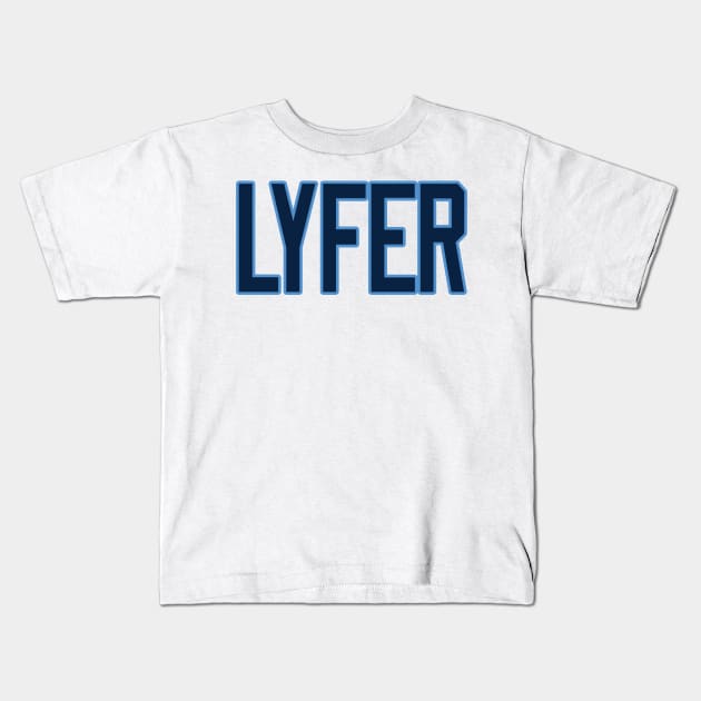 Tennessee LYFER!!! Kids T-Shirt by OffesniveLine